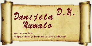 Danijela Mumalo vizit kartica
